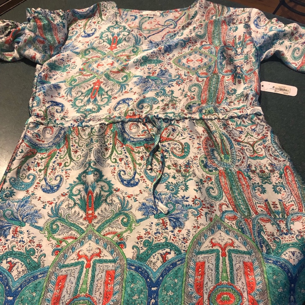 Charming Charlie Mosaic Print Satin like dress.